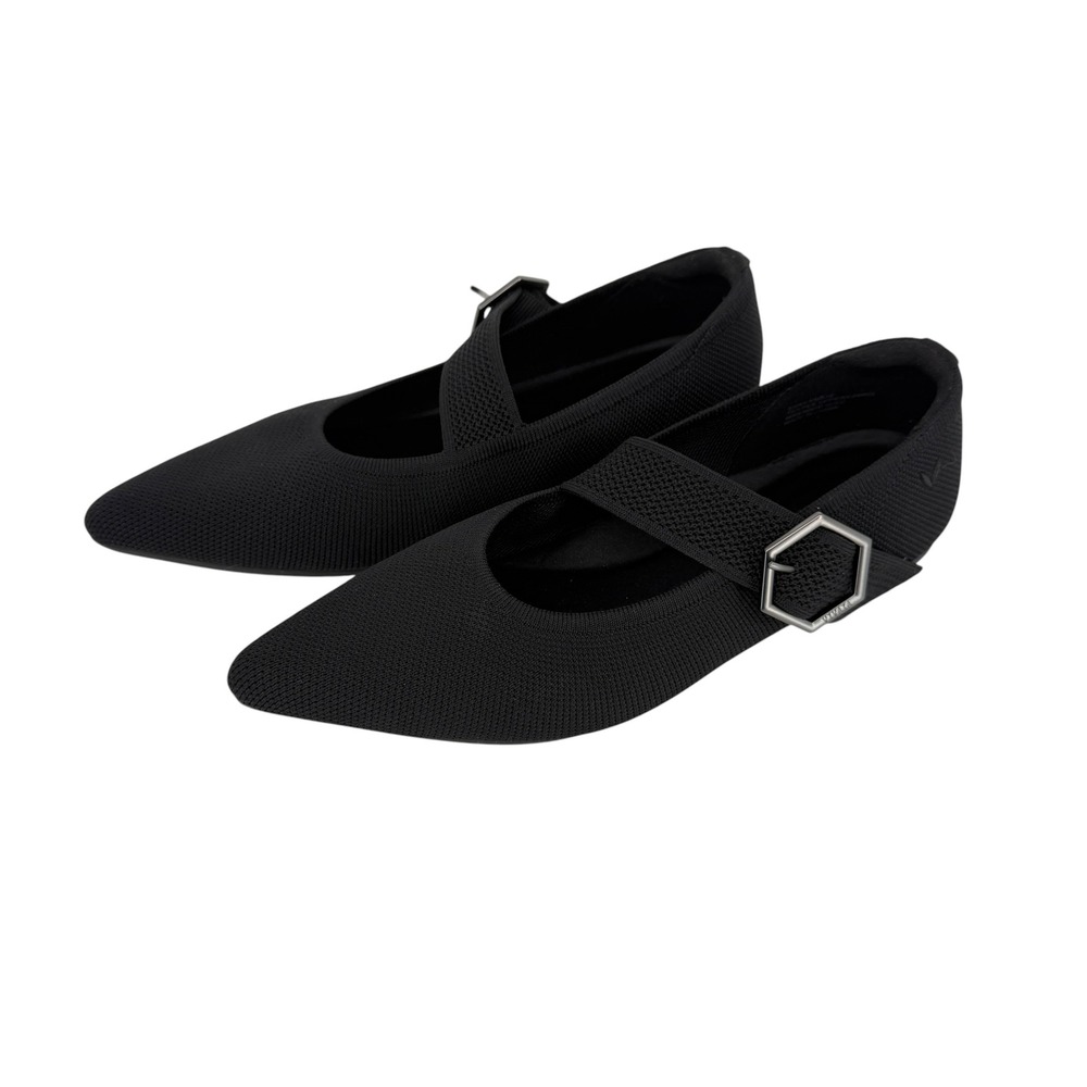 VIVAIA Maria Pointed Toe Mary Jane Flats Women 41.5 US 10 Knit Comfort washable